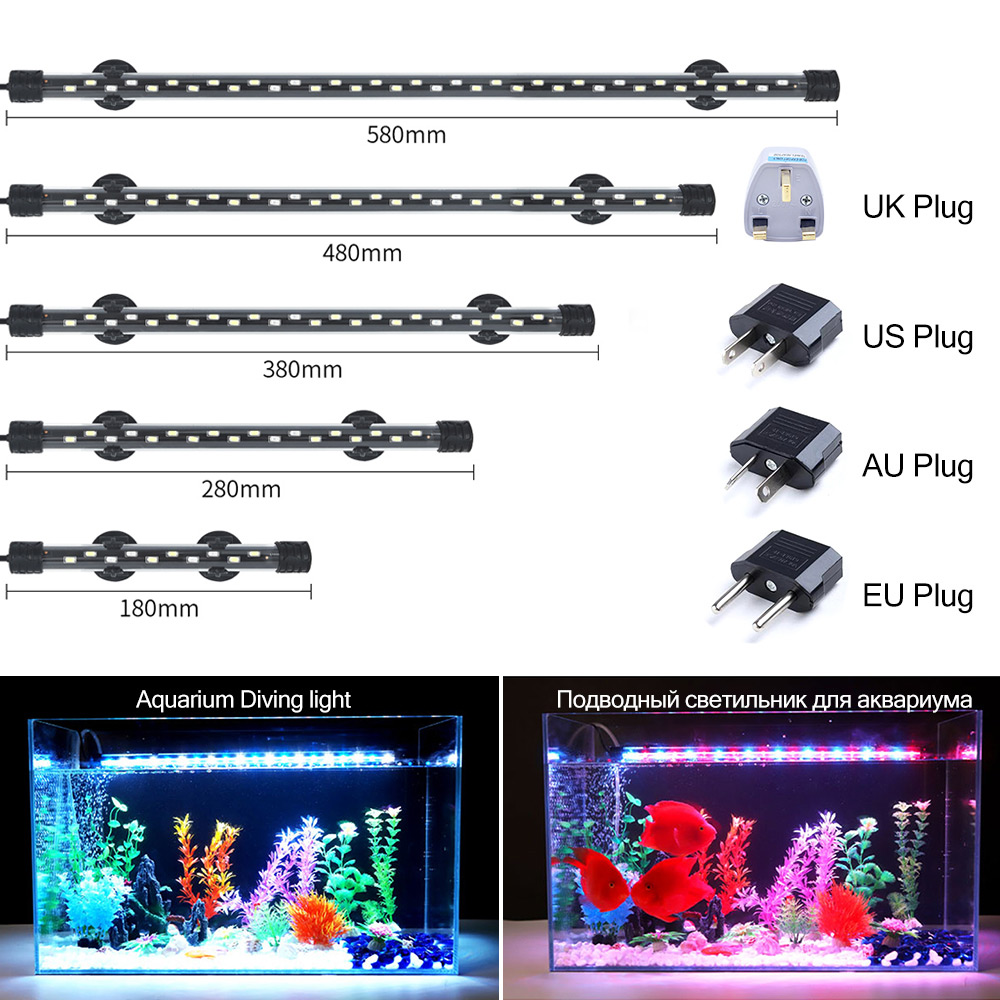 Aquarium Plant Design - 90-260V 수족관 빛 LED 방수 물고기