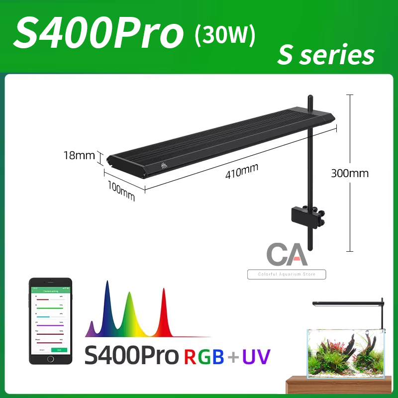 위크 아쿠아 S 시리즈 RGB+UV 풀 스펙트럼 자연  - Planted Aquarium Uv Light 리뷰 및 가격