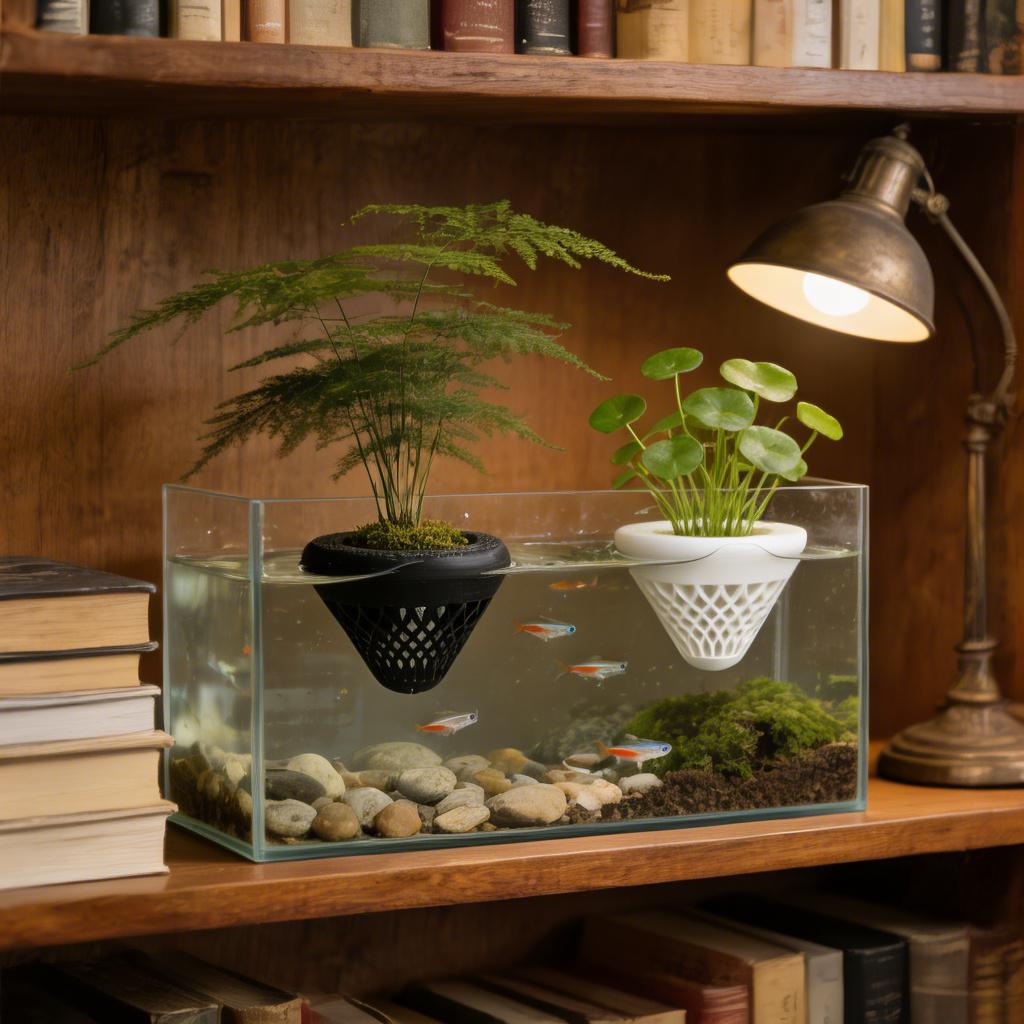 2PCS 플로팅 수족관 식물 홀더, 물고기 탱크용 걸이 - Aquarium Plant Design 리뷰 및 가격