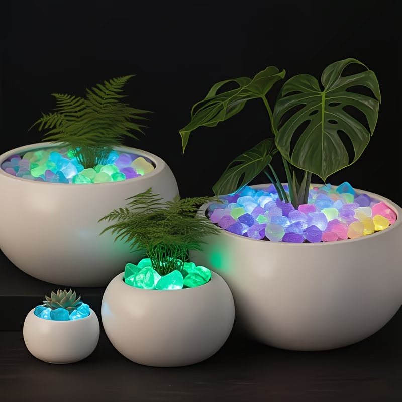 300PCS 빛나는 조약돌 세트, 0.9-1.5cm 수 - Aquarium Plant Design 리뷰 및 가격