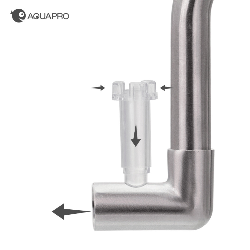AQUAPRO 미니 스테인레스 스틸 유입 유출 스키머  - Aquarium Planted Tank Filter 리뷰 및 가격