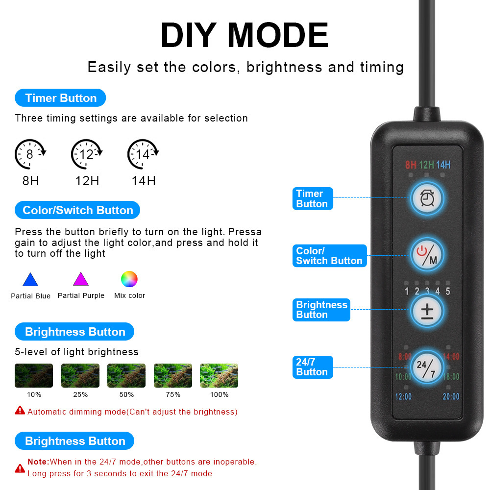 LED 수족관 조명 풀 스펙트럼 리프 코랄 램프 UV  - Planted Aquarium Uv Light 리뷰 및 가격