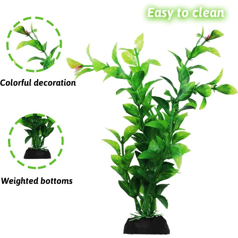 10/20Pcs 인공 수족관 식물 장식품 녹색 플라스틱 - Aquarium Planted Fish Tank 리뷰 및 가격